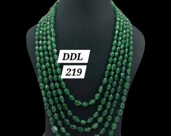 5line necklace,semi precious stones necklace,emerald necklace,indian royal necklace,royal touch necklace