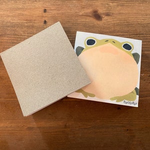 Froggy Memo Pads 100 Sheet Paper Notepad Two Frog Designs Pac-man Frog Horned Frog Reminder Pad To Do List Note Block image 9