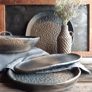 Set da portata grande, piatti impilabili, ciotola decorativa extra large, vaso moderno