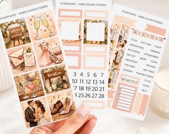 Happily Ever After | A5 Planner / Hobonichi Cousin Weekly Sticker Kit | Wedding Reception