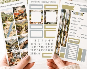 Lake District | A5 Planner / Hobonichi Cousin Weekly Sticker Kit | The Lakes Staycation