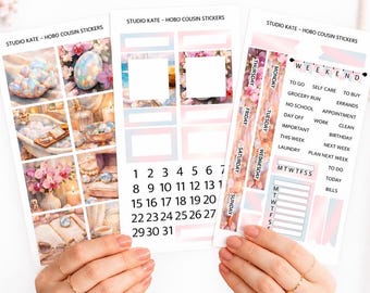 Opal & Orchid | A5 Planner / Hobonichi Cousin Weekly Sticker Kit | Precious Gem