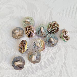 Set van 10 plastic knopen, DYI-projecten, kleine knopen