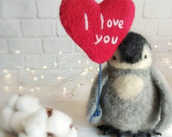 Stuffed grey realistic penguin doll as a perfect Mothers Day gift