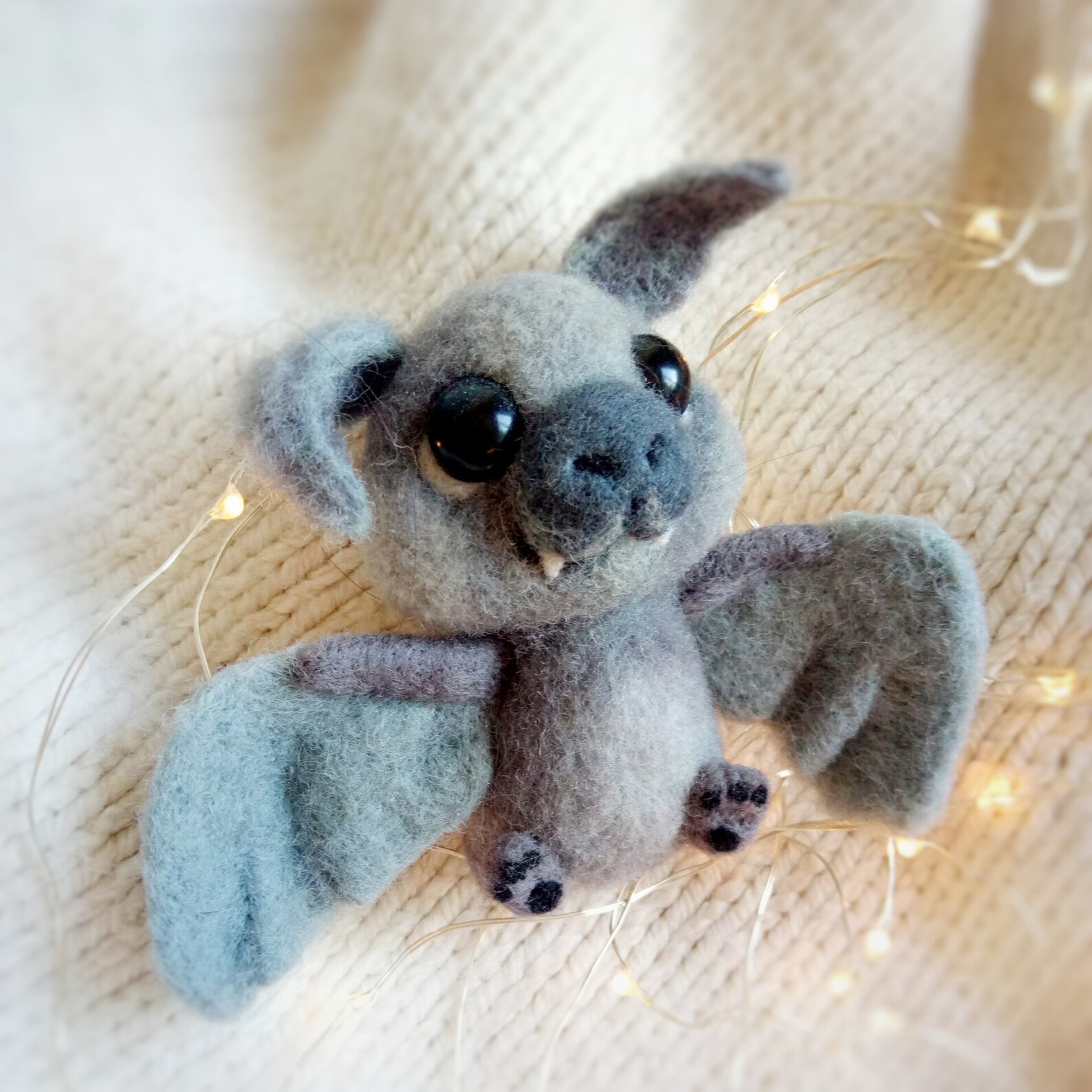 Needle Felted Bat Realistic Bat Cute Home Decoration for Bat Etsy