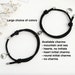 Couples Bracelets with Magnets for 2, Friendship, Love, Anniversary, Birthday Gift, Different Matching Charms or Initials Jewelry Adjustable