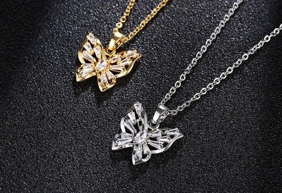 Jewelry Chains Necklaces Swarovski Necklace silver-colored elegant 