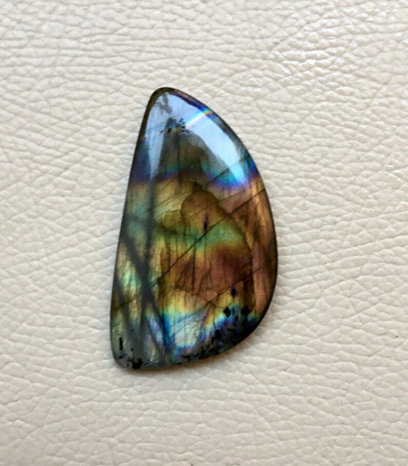 Multi Rainbow Fire Labradorite Rainbow Fire Labradorite Cabochon Loose Gemstone 52.85 Crt Fancy Shape Best For Silver,Wire wrap Jewelry