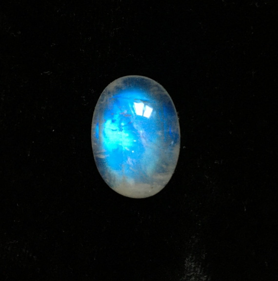 Dark Blue Rainbow Moonstone natural Moonstone Cabochon Etsy