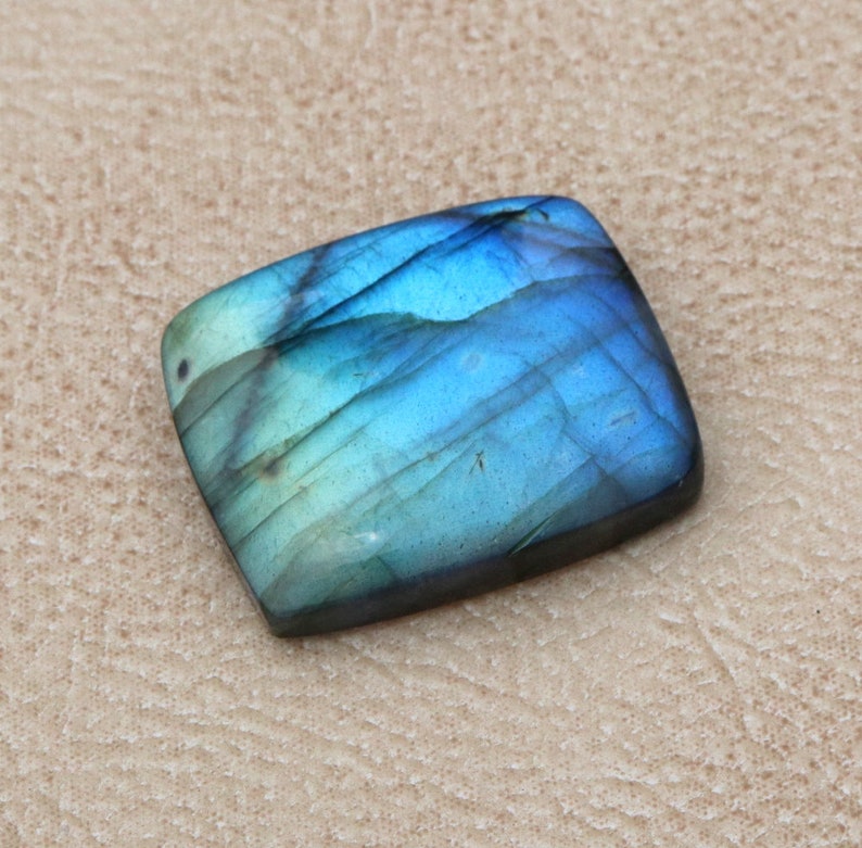 Best For Jewelery CODE CH98 30\u00d725\u00d76.7mm AAA Quality Multi Fire Labradorite Cabochon Loose Gemstone 51.60 carats cushion shape