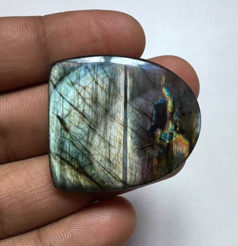 Wire Wrap Jewelry Natural  Labradorite cabochon beautiful blue fire and rare colour Labradorite cabochon loose Gemstone Best For Silver