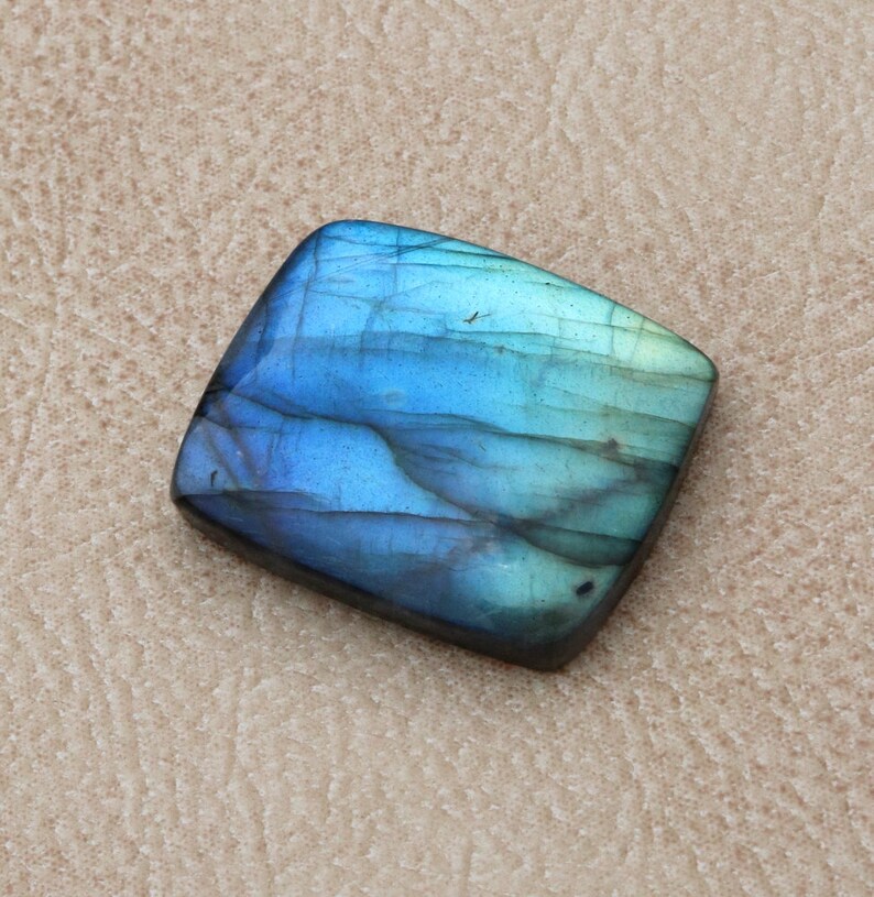 Best For Jewelery CODE CH98 30\u00d725\u00d76.7mm AAA Quality Multi Fire Labradorite Cabochon Loose Gemstone 51.60 carats cushion shape