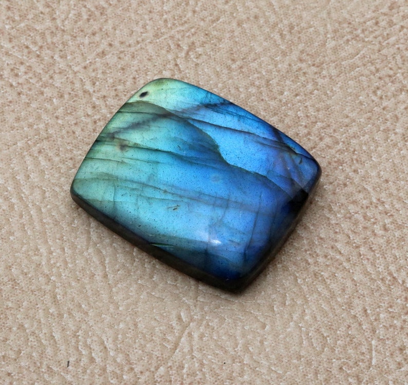 Best For Jewelery CODE CH98 30\u00d725\u00d76.7mm AAA Quality Multi Fire Labradorite Cabochon Loose Gemstone 51.60 carats cushion shape