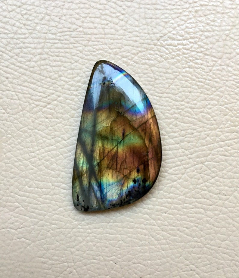Multi Rainbow Fire Labradorite Rainbow Fire Labradorite Cabochon Loose Gemstone 52.85 Crt Fancy Shape Best For Silver,Wire wrap Jewelry