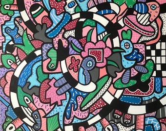 Original Acrylic painting on canvas