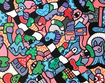 Original Acrylic painting on canvas