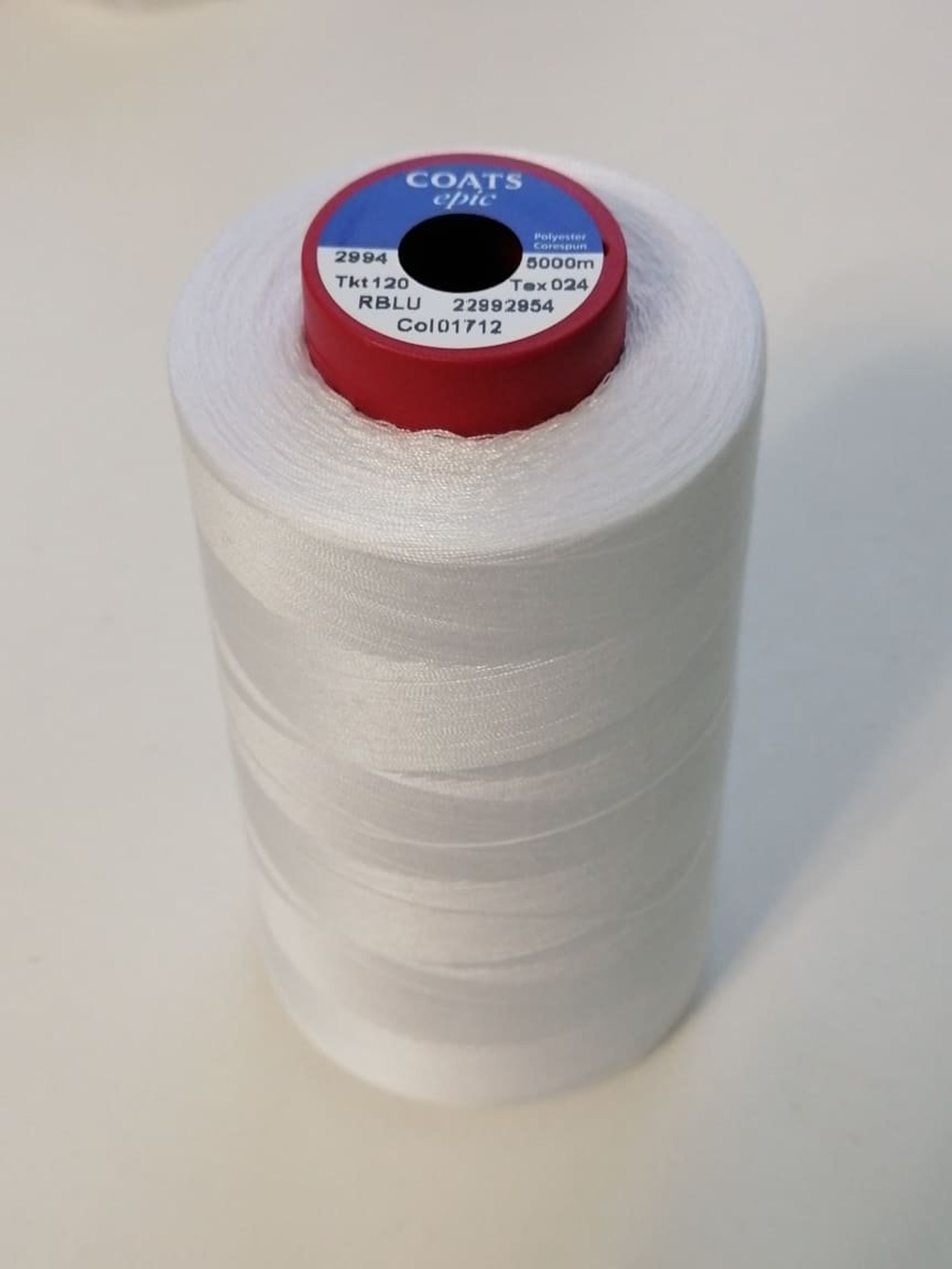 White Coats 5000 M Sewing Thread Polyester White Sewing Etsy