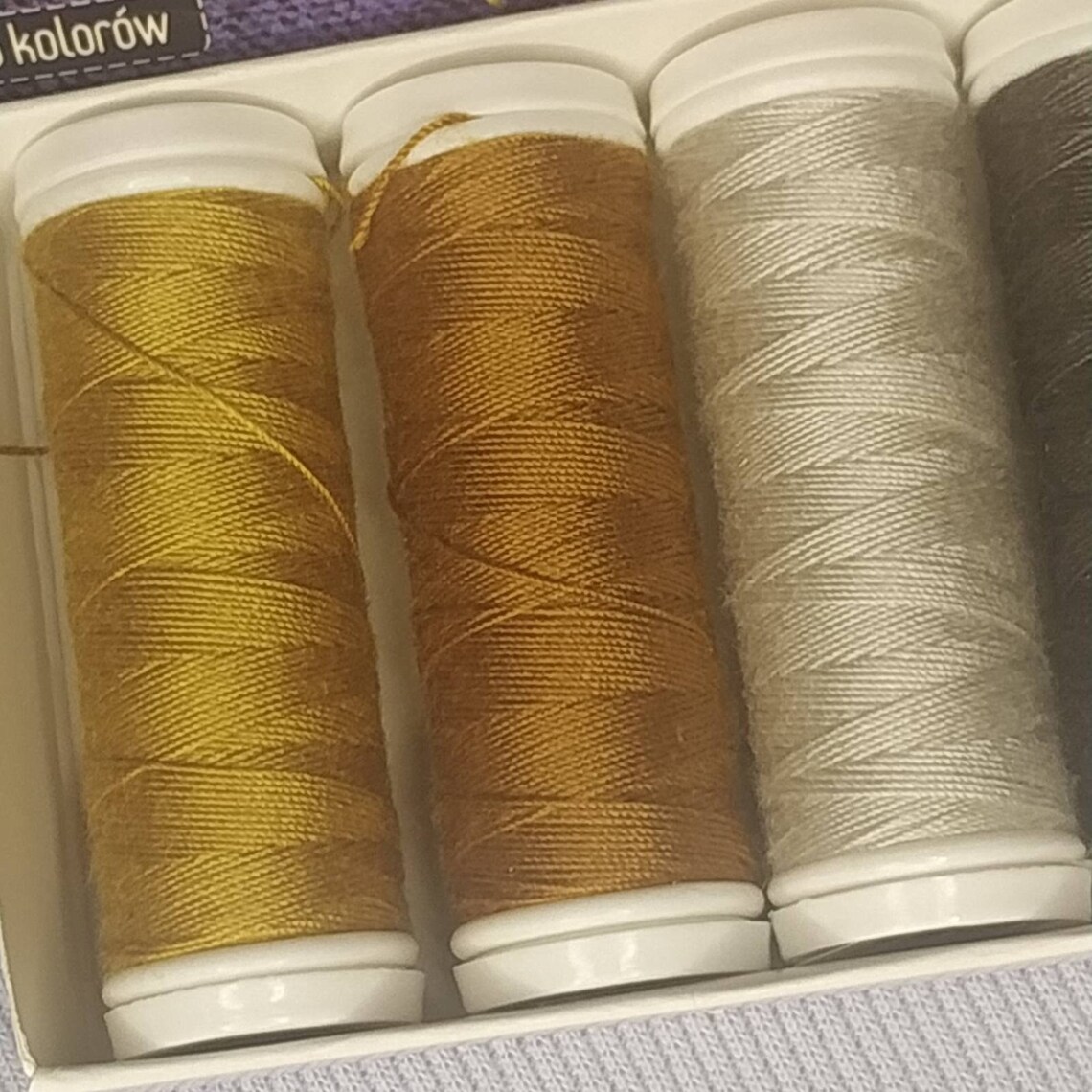 Set of threads for denim clothes 6 Spools Set Polyester Thread Etsy