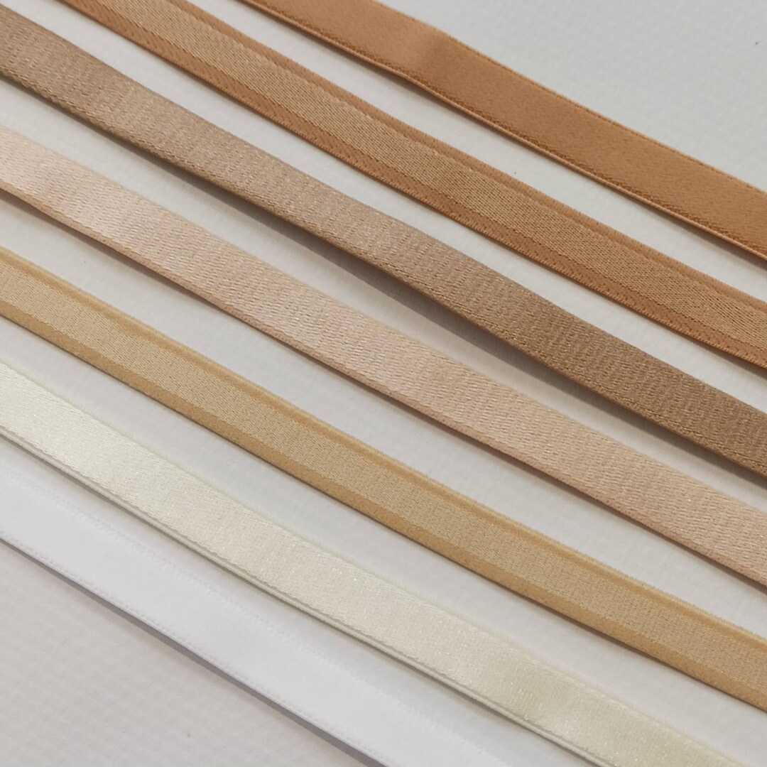 Premium Quality 7 Colors Bra Strap Elastic 10mm or 3/8 Inch Wide. Plush
