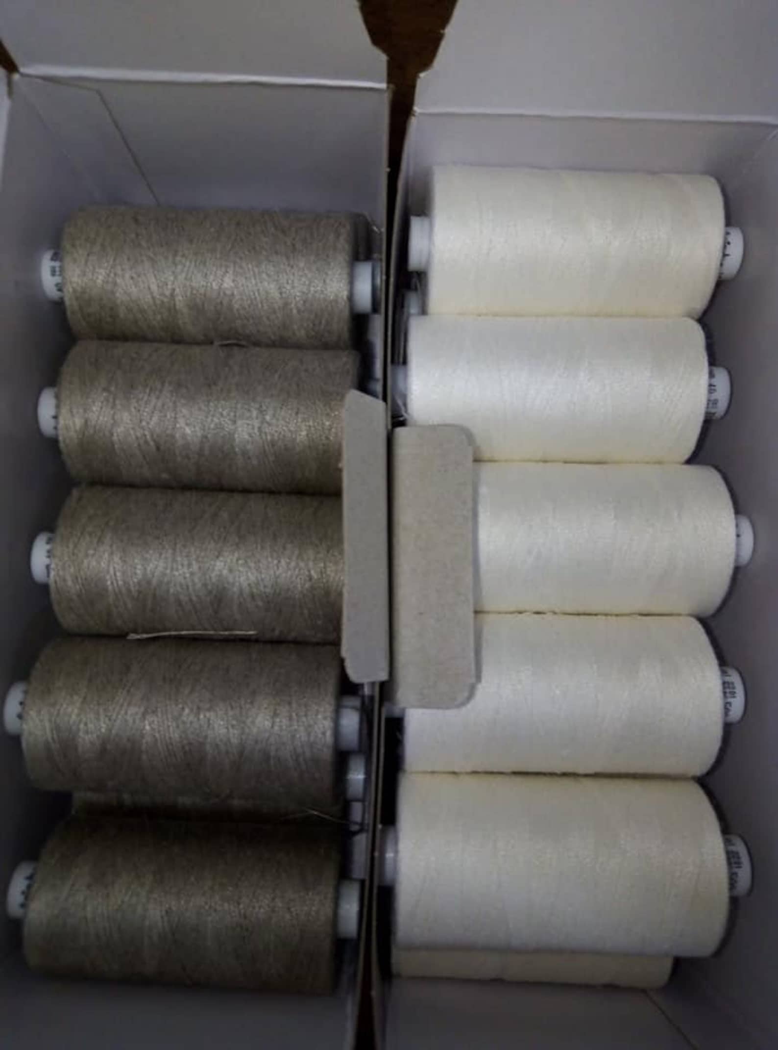 100% Linen Thread Natural and Bleached 500 M Spool - Etsy
