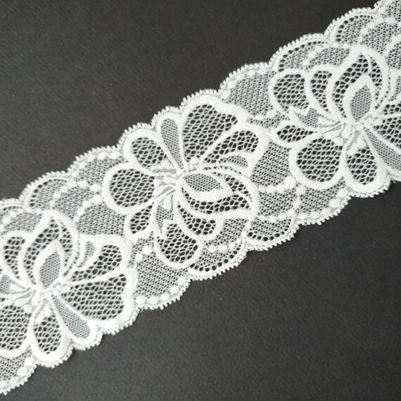 ivory stretch lace ribbon