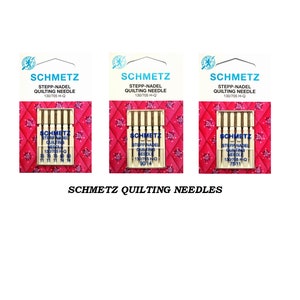 Quilting Schmetz Brand Sewing Machine Needles Type 130/705 H-Q Size 75/11, 90/14 or mix