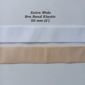 2 inch/50 mm EXTRA brede elastische band, tailleband, elastische lingerie en ondergoed, sport-bh-onderband, corrigerend ondergoed