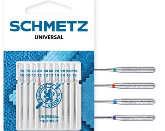 ORIGINAL Schmetz Universal Needles for sewing machine - Mixed packs of 10 needls