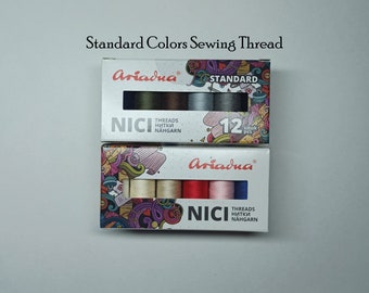 Set of polyester thread - 12 Spools Set