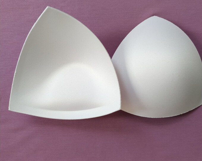 White Sew in BRA CUPS Pads Push up Perfect for Swimwear Dressmaking