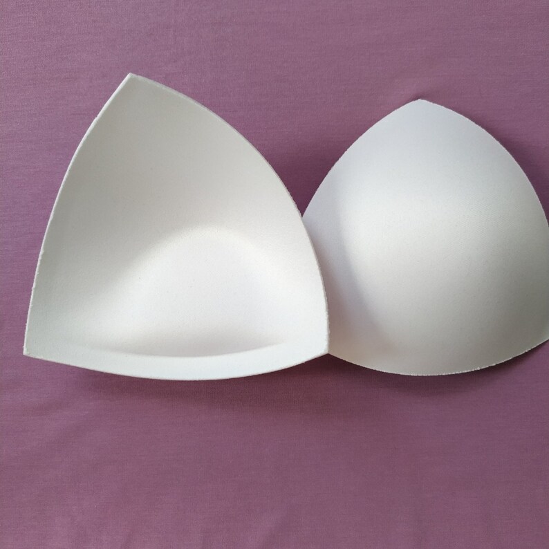 White Sew in BRA CUPS Pads Push up Perfect for Swimwear Etsy