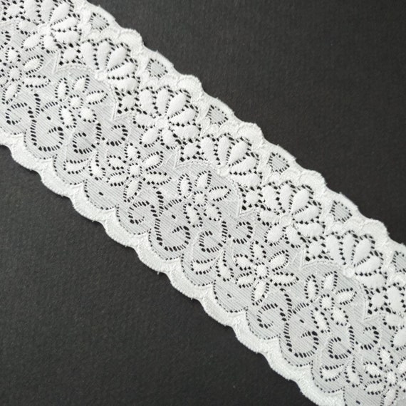 ivory stretch lace ribbon