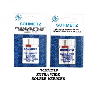 Schmetz Extra Wide Universal Twin Needle 6.0/100 8.0/100 Domestic Sewing Machine Needles For Home Use 130/705H ZWI BR