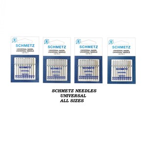 Schmetz Universal Needles for sewing machine needles - ALL SIZES