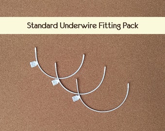 Standard Underwire Fitting Pack - Type 1 - 3 pairs of Underwire Size Pack