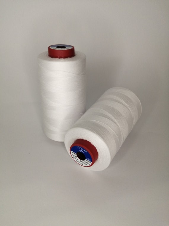 White Coats 5000 M Sewing Thread Polyester White Sewing Thread Universal  Seving Thread White Thread 150 