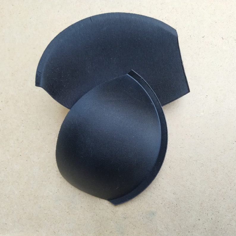 Black Sew in BRA CUPS Pads Push up With Corresponding - Etsy