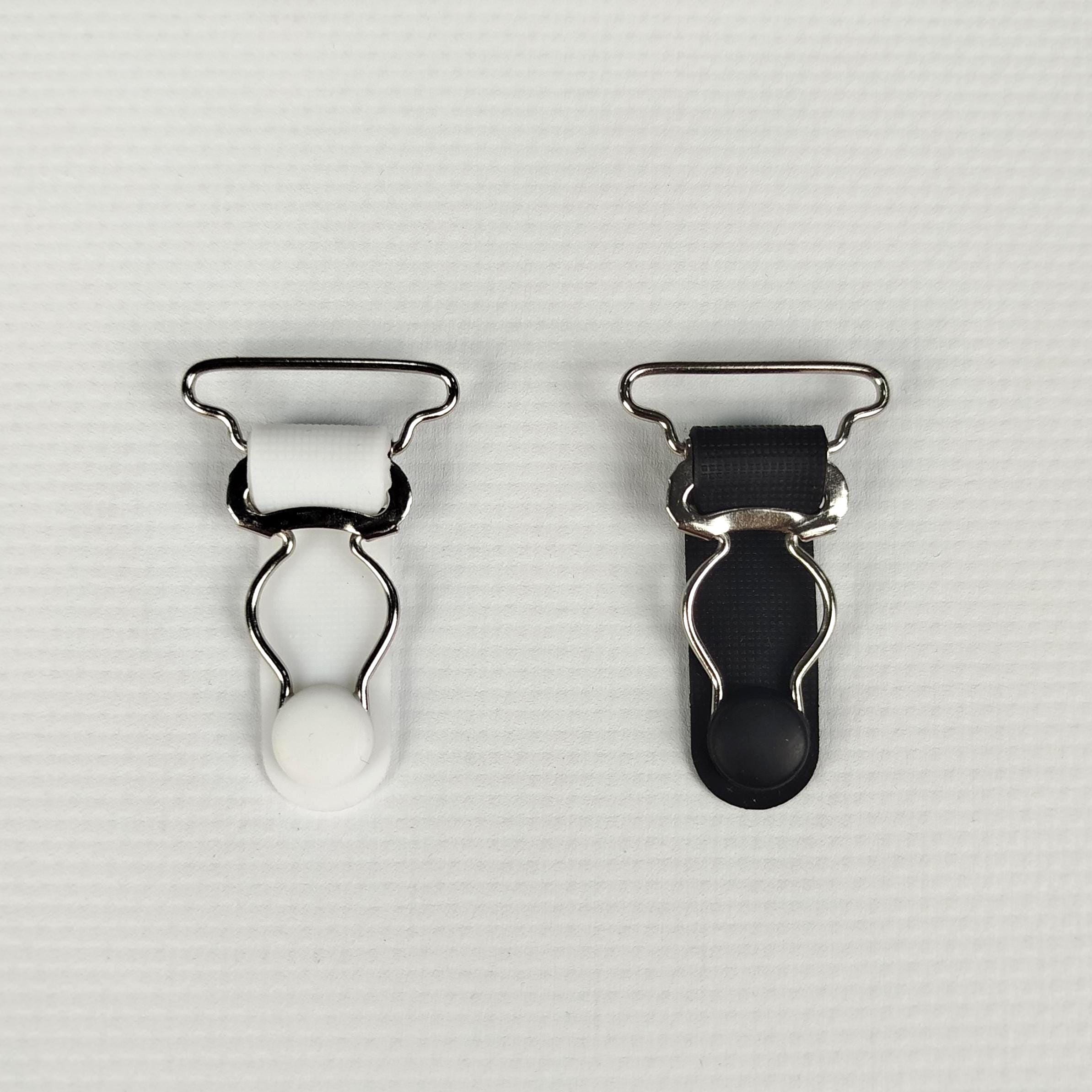 replacement garter belt clips 200PCS Plastic Garter Clips Grip Tranparent Garters End Buckle Suspender  Clips Stocking Clips Suspenders Supplies Corset Garter Belt Straps DIY main image 1