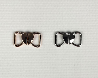 Sujetador con cierre frontal de 10 mm (3/8") - Cierre de gancho para bikini - Broches metálicos para bikini
