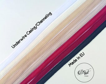 Premium quality 3/8"- 10 mm Plush Underwire Channeling for Bra Making