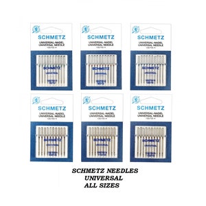 Schmetz Universal Needles for sewing machine needles - ALL SIZES
