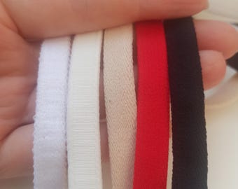 Stretch Underwire Casing, Woven Underwire Cover 3/8" (10 mm), Channeling for Bra and Bralette Making