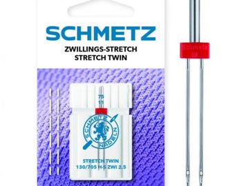 Agujas originales para máquina de coser doméstica Schmetz Twin Stretch