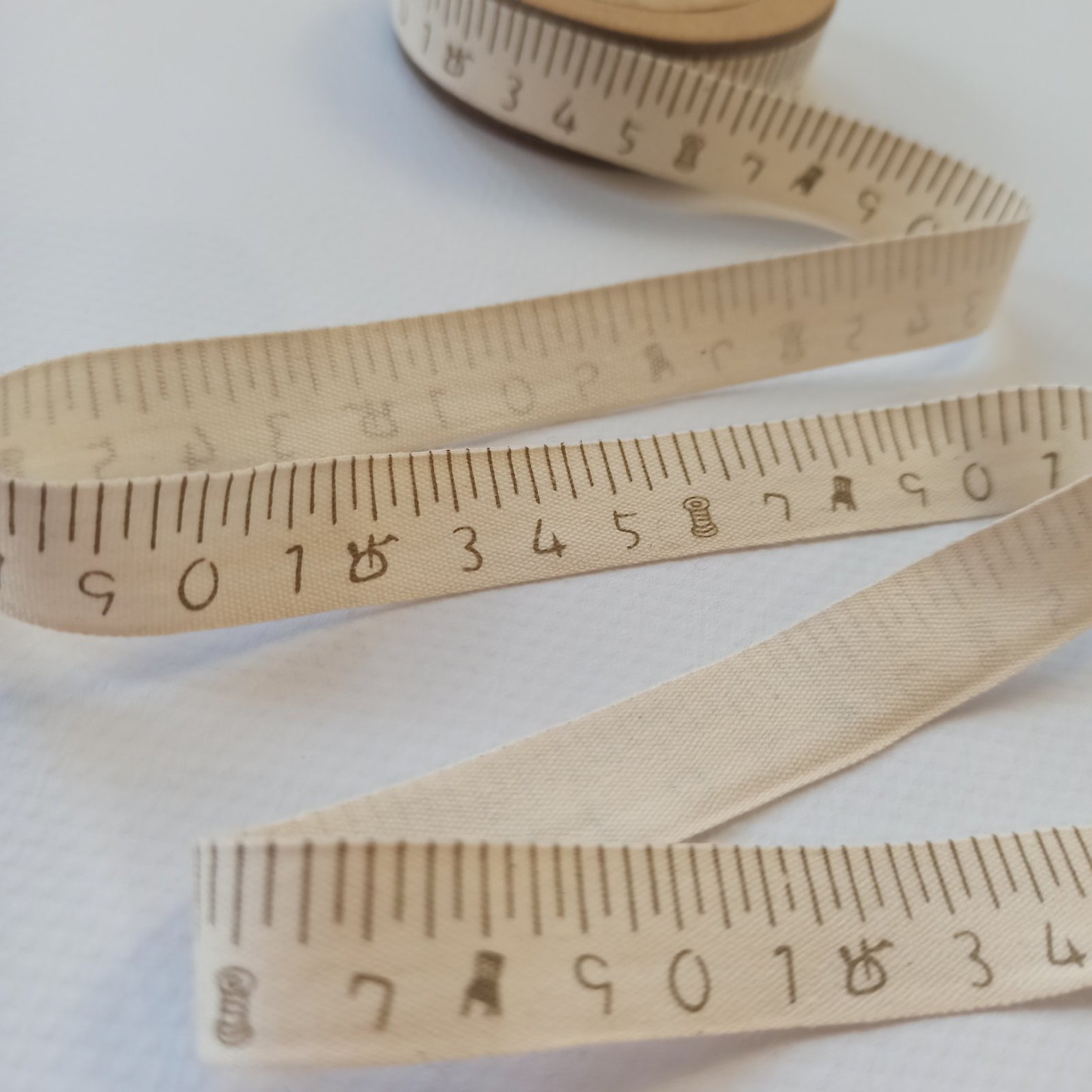 15 Mm 5/8 Measuring Tape Cotton Twill Tape Cotton Etsy