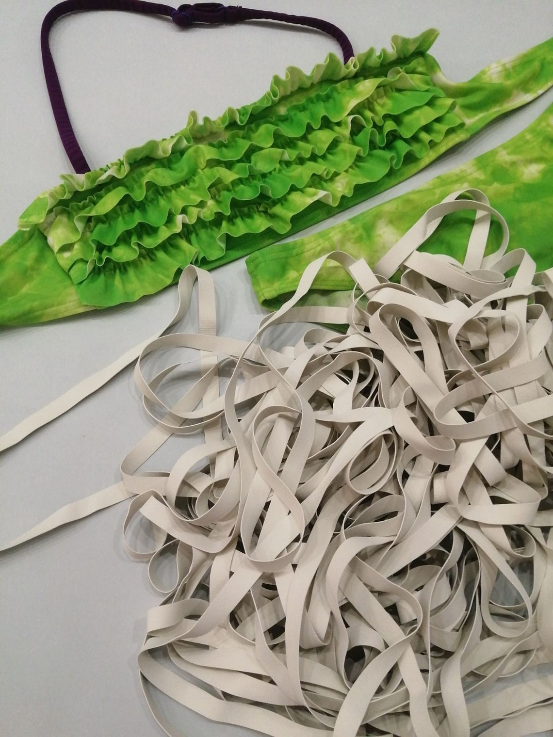 10 YARDS 6 Mm 1/4 White Rubber Swimwear Elastic Etsy