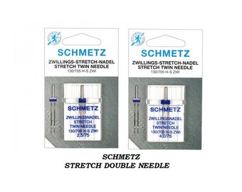 Schmetz Stretch Twin Needle Domestic Sewing Machine Needles For Home Use 130/705H-S ZWI