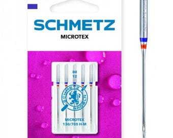 Aiguilles pour machines à coudre Schmetz Microtex ORIGINALES