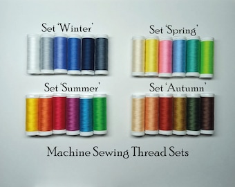 Sets of polyester machine sewing thread - 6 Spools Set