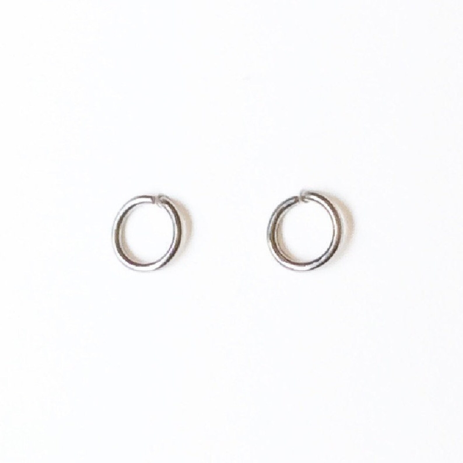 Mini huggie hoop titanium earrings for sensitive ears Etsy