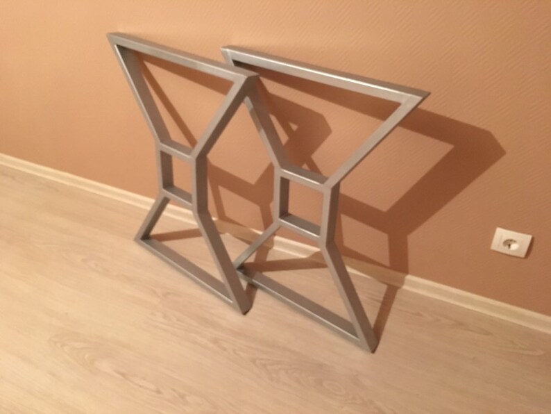 Steel table legs metal table rustic style industrial style